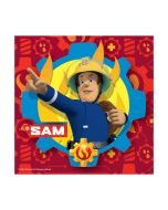 20 Serviettes Sam le pompier