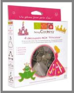 4 découpoirs inox "princesse"