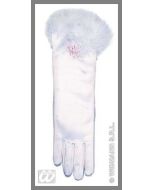 Gants en satin pour enfant - blanc