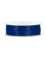 Ruban satin 3 mm - bleu marine