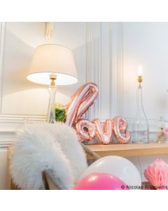 Ballon rose gold LOVE - 1 m x 67.6 cm