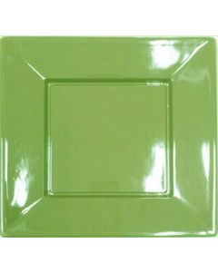 8 assiettes plastique vert pistache