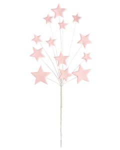 Décor en sucre Arbre à étoiles - Rose