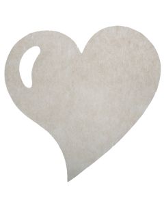 Set de table coeur  - taupe - x50