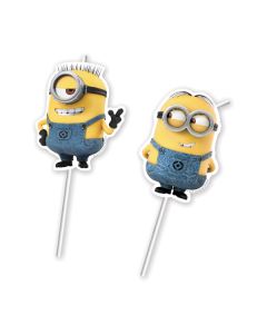 6 pailles Minions lovely