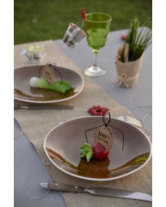 Chemin de table jute naturel luxe prix choc