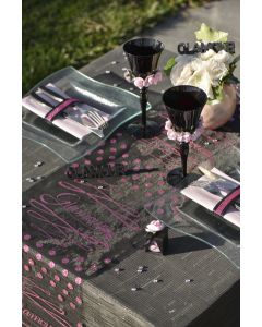 Chemin de table Glamour - noir