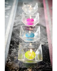4 Bougies flottantes de différents coloris