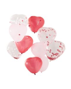 Pack ballons en forme de coeur 