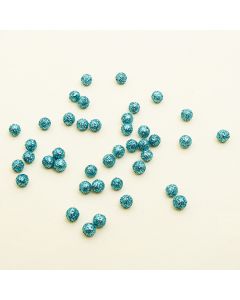 Boules pailletées - turquoise