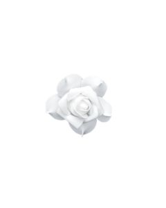 9 fleurs décoratives autoadhésives - Blanc