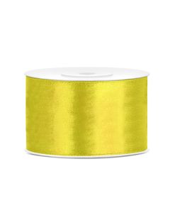 Ruban satin 38 mm - jaune foncé