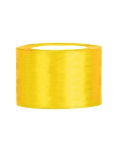 Ruban satin 50 mm - jaune