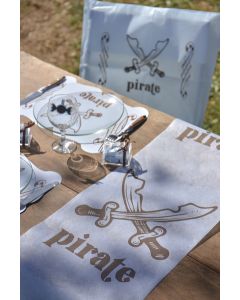 Chemin de table Pirate bleu