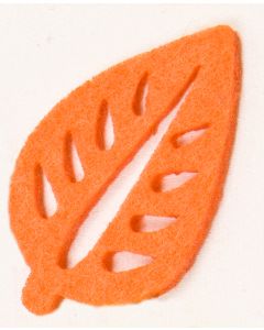 Feuilles en feutrine - orange