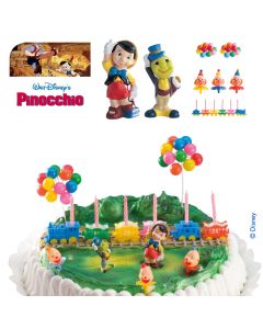 Décoration pour gateau Pinocchio et Jiminy Criquet