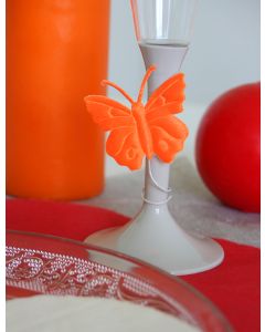 Papillons deco - mandarine