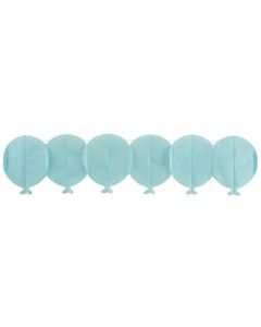  Guirlande papier ballon - bleu - 15 cm x 3 m 