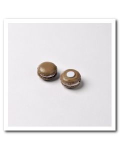 macaron adhesif chocolat