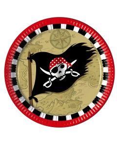 8 assiettes Pirate
