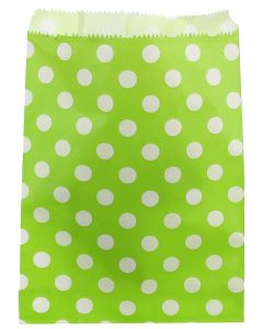 24 pochettes papier à pois vert à prix discount