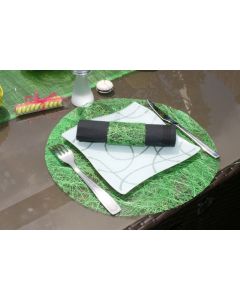 Set de table abacca pailleté - vert anis