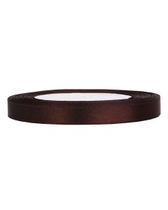 Ruban satin 6 mm - chocolat