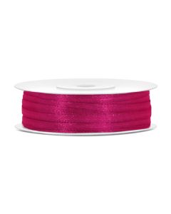 Ruban satin 3 mm - rose foncé