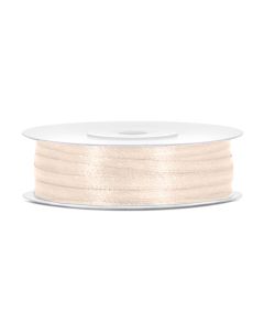 Ruban satin 3 mm - crème clair