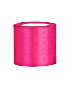 Ruban en satin 75 mm – fuchsia