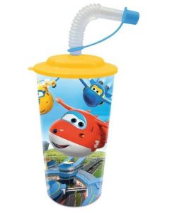 Verre à paille 3D - Super wings pas cher